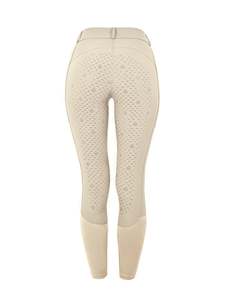 Culotte d'équitation à siège complet beige de qualité supérieure Leggings en silicone actif pour l'équitation sportive collants d'équitation - Product Image 2