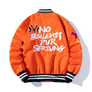 Veste universitaire pour hommes personnalisée de personnalité brodée en vrac de marque de mode - Product Image 2