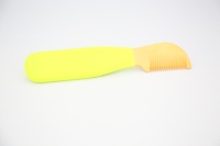 Couteau à démêler Flamia & Jabz pour chien, couteau à carder pour peigne à poils de terrier, peignes en acier inoxydable pour renard, chat, chien, cheval, peigne en bois