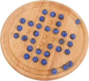 Modern Eco-Friendly Handmade Wooden <b>Solitaire</b> <b>Board</b> Set High Quality Indoor Use Smooth Finish - Product Image 1