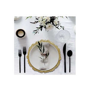 Assiette de chargeur en laiton pour mariage cuisine Table à dîner décorer Design moderne assiette de chargeur en laiton à vendre - Product Image 4