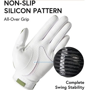 ถุงมือกอล์ฟหนัง Cabretta สำหรับผู้ชายถุงมือกอล์ฟคุณภาพดีมาตรฐานสากลปรับแต่งได้ทนทานผลิตสูงสุด - Product Image 4