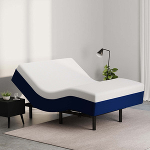 Lit intelligent en chêne moderne multifonctionnel à réglage automatique, cadre électrique zéro gravité pour appartement, hôtel, chambre à coucher - Product Image 1