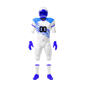 Maillot de football américain sublimé personnalisé, 14 panneaux, design OEM à séchage rapide, uniforme de football américain fabriqué au Pakistan - Product Image 1