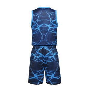 Ensemble de maillot et short de basket-ball léger pour hommes, uniforme d'entraînement et de match, maillot sans manches pour hommes, short de sport - Product Image 2
