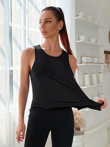 เสื้อแขนกุดออกกำลังกายแขนกุดสวมใส่สบาย, เสื้อกล้ามถักเข้ารูปพอดีตัวดีไซน์ใหม่2025 - Product Image 3