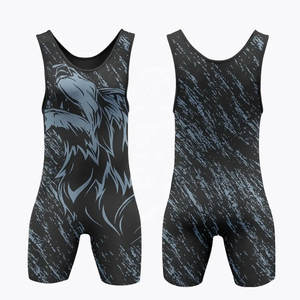 Trajes de Lucha Personalizados de Alta Calidad para Hombre, Spandex/Algodón 220g, Ropa de Voleibol, Sublimación Barata al por Mayor, Hecho en Pakistán - Product Image 5