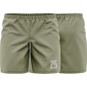 Bermudas de talla grande para hombre de alta calidad, diseño deportivo con cintura elástica, tela de lana transpirable de tejido medio, Color sólido - Product Image 4
