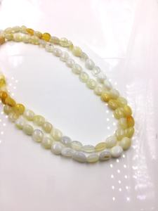 Perles ovales lisses en opale jaune naturelle pour la fabrication de bijoux fins, collier en pierres précieuses - Product Image 6