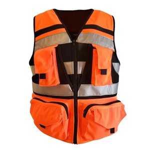 Gilet haute visibilité pour hommes sur mesure respirant qualité supérieure anti-rides nouveau design cousu style décontracté toile prix de gros - Product Image 1