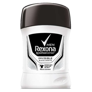 REXONA MEN Stick Anti-Transpirant Invisible <b>Black</b> & White 50ml - Product Image 6