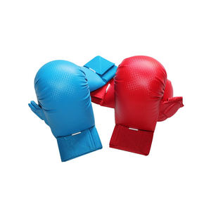 Gants de karaté sparring WKF personnalisés de haute qualité avec protection du pouce bleu rouge - Product Image 5