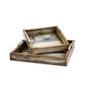 Platos de Servicio para Restaurantes, Cafés y Hoteles, Plato de Servicio Artesanal de Última Tendencia, Bandeja de Servicio de Madera de Diseño - Product Image 1