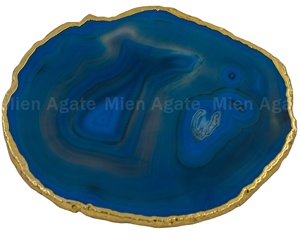 Sous-verre en agate polie sculptée de qualité supérieure Style de pierres précieuses naturelles de luxe pour la guérison de la maison et du jardin et les cadeaux - Product Image 1