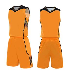 Vêtements de basket-ball Orange pour hommes Vêtements de sport en polyester de haute qualité Respirant New BSCI Outerwear Good Selling Sublimation Printed - Product Image 6