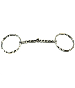 Boquilla suave de anillo en D para mordedura de filete de alambre trenzado de acero inoxidable veterinario, todo tipo de brocas para boca de caballo disponibles - Product Image 6