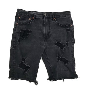 Oem-Short chic en denim déchiré pour homme, style urbain, décontracté, moyen, extensible, pour l'été - Product Image 1