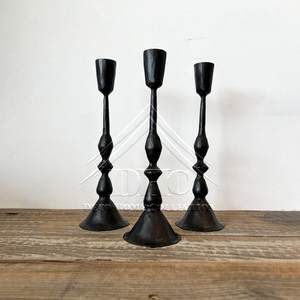 Bougeoir en fer métallique de qualité supérieure fait à la main pour une ambiance chaleureuse et une décoration de salon traditionnelle - Product Image 1