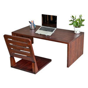 ชุดโต๊ะและเก้าอี้ไม้กระถินญี่ปุ่นแบบนั่งพื้น รุ่น CB68185 - Product Image 1