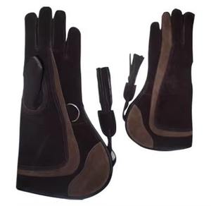 Gants de fauconnerie en cuir véritable souple à double couche pour la main gauche de haute qualité - Product Image 4