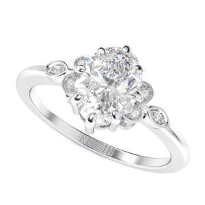 แหวนหมั้นเพชรรูปวงรีสำหรับผู้หญิง7 2.00CT - Product Image 4