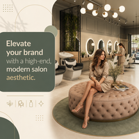 High Street Saç Güzellik Salonu Tam Mobilya Seti, Duvar Tipi Lavabo, Pembe Kapsül Şampuan Ünitesi ve Oval Ayna ile birlikte Sunulmaktadır.