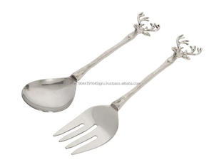 Juego de servicio decorativo de latón con mango de cabeza de ciervo para restaurante, Hotel, comedor, fiestas de boda - Product Image 5