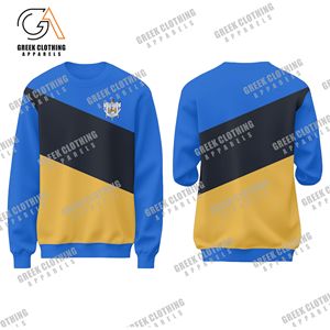 Sorority sudaderas Unisex Streetwear sudadera Sigma Gamma Rho 100% algodón logotipo personalizado impresión personalizada hombres oro azul camisa - Product Image 6
