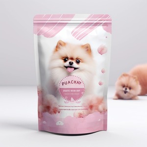 Aluminum Foil Zip <b>Lock</b> Moisture Proof Pet Food Bag Matte White Stand-Up Pouch Gravure Printing Recyclable Smell Proof Food Grade - Product Image 3