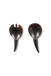 Cuchara de cuerno de lujo Cucharas de cubiertos para mezclar café Té DE LA TARDE Vajilla de ensalada Esencial para disfrutar de sus bebidas y comidas - Product Image 5