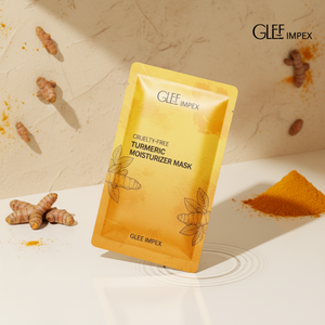Masque d'argile hydratant au curcuma sans cruauté Glee Impex pour le visage et le corps, nourrissant, éclaircissant, format échantillon, soin de la peau - Product Image 1