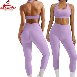 Nuevo Conjunto Deportivo de Alta Calidad con Logotipo Personalizado para Mujer, Ropa de Gimnasio de 2 Piezas, Conjuntos de Yoga, Conjunto de Fitness para Gimnasio - Product Image 5