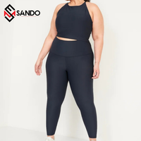 Ensemble de yoga et de sport pour femmes grandes tailles, personnalisé, en tissu intelligent écologique, séchage rapide, soutien-gorge et short de fitness