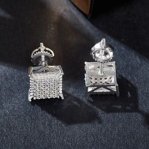 Pendientes de Diamantes con Corte Cojín Cultivados en Laboratorio con Certificación IGI para Mujer, Chapados en Oro Sólido de 14k, Diseño Elegante - Product Image 2