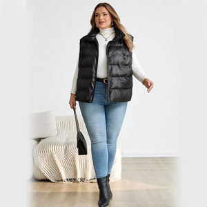 เสื้อกั๊กพัฟเฟอร์ลายทางกันน้ำและกันลมสำหรับผู้หญิงรุ่นใหม่ล่าสุด เหมาะสำหรับกิจกรรมกลางแจ้ง มีตัวเลือกสกรีนโลโก้ สไตล์สตรีทแวร์ - Product Image 4