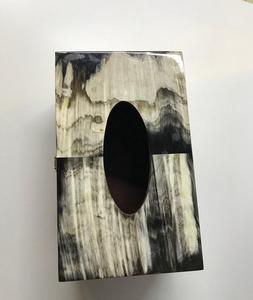 Stylis buffalo horn Napkin <b>Storage</b> Tissue <b>Boxes</b> Durable Wooden Great for Weddings Dining and Home Decor - Product Image 3