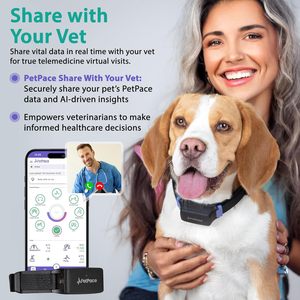 Collar Inteligente PetPace V3.0 con IA para Perros, Monitorización de Signos Vitales 24/7, GPS, Telemedicina y AskaVet Share, Monitor de Salud Canina - Product Image 3
