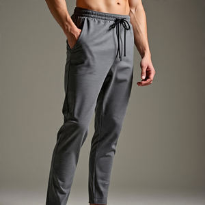 Pantalon de jogging léger pour hommes pantalon à cordon de serrage haut pantalon pyjama hommes Streetwear mode pantalon athlétique hommes - Product Image 5