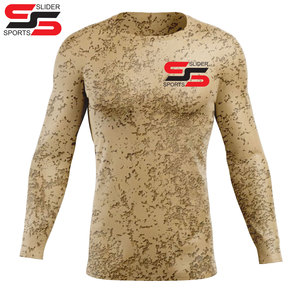 Personalice su propio logotipo Sublimado Manga completa Rash Guard Camisa de compresión Rash Guard para hombres - Product Image 3