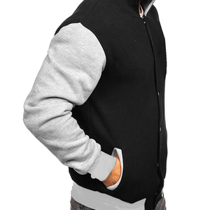 2026 Urban Edge Varsity Jacket Modern Street wear Bomber con rayas acanaladas Trim Letterman Coat para hombres y mujeres - Product Image 4