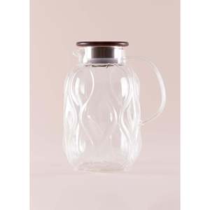 SSE0031 Pichet en verre en bois Capacité 2000 CC Pot en verre élégant - Product Image 3