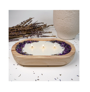Restaurant Pâte En Bois Bougie Bol Décor De Table pour La Maison Table Festival De Noël Mariage Bougie En Bois Bol - Product Image 4