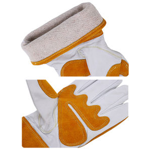 Gants de travail argon en cuir de vache pour hommes de haute qualité avec doublure en coton gants de sécurité de soudage Tig de sport certifiés CE - Product Image 6