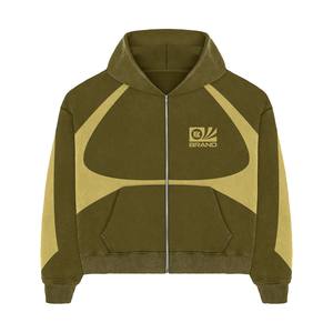 ชุดออกกำลังกายพิมพ์ลายสกรีนสีฟ้าสำหรับทั้งชายและหญิงชุดออกกำลังกาย450 GSM French Terry น้ำหนักมากผ้านุ่มใส่สบายไซส์ใหญ่สำหรับฤดูหนาว - Product Image 4