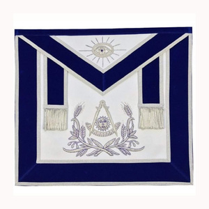 Servicio de OEM y ODM Artículos masónicos de alta calidad Bordado a mano Grand Lodge Master Masonic Delantal disponible a buenos precios - Product Image 1