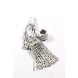 Venta al por mayor de borlas de faja plateadas ceremoniales de todos los diseños y colores personalizados, borlas plateadas metálicas, venta en Pakistán - Product Image 5