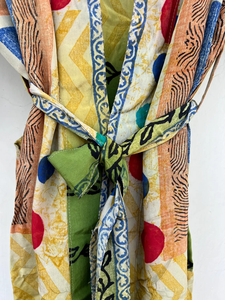 Robe lisse en soie crêpe vintage pour vêtements quotidiens et de fête Saisons printemps/automne/été Taille libre - Product Image 3