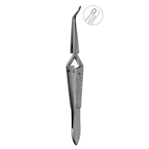 Pinces à capsule de Castroviejo, pinces chirurgicales ophtalmiques, acier inoxydable, micro-instruments pour les yeux et l'utilisation clinique - Product Image 1