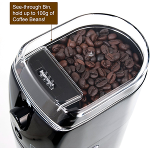 Moulin à café électrique à 17 réglages avec arrêt automatique, design compact et mécanisme de mouture préservant les arômes - Product Image 4