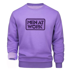 Vêtements décontractés pour hommes, sweats couleur bleu marine, pullover à manches longues, sweat-shirt taille adulte avec logo personnalisé, meilleures ventes - Product Image 3